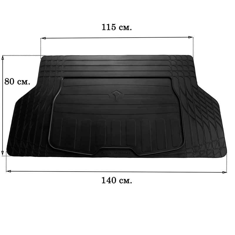 Коврик резиновый в багажник UNI BOOT S (140cm x 80cm) ТМ Stingray